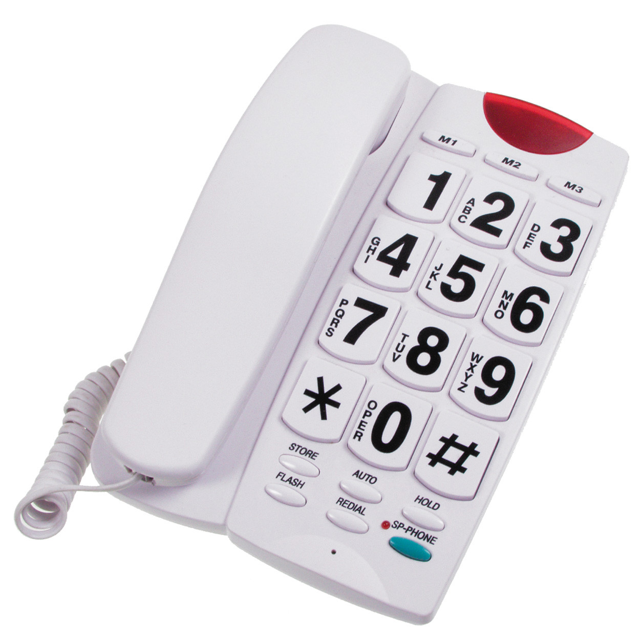 Alzheimer's Dementia Large Dialing Big Button Phone Ringer
