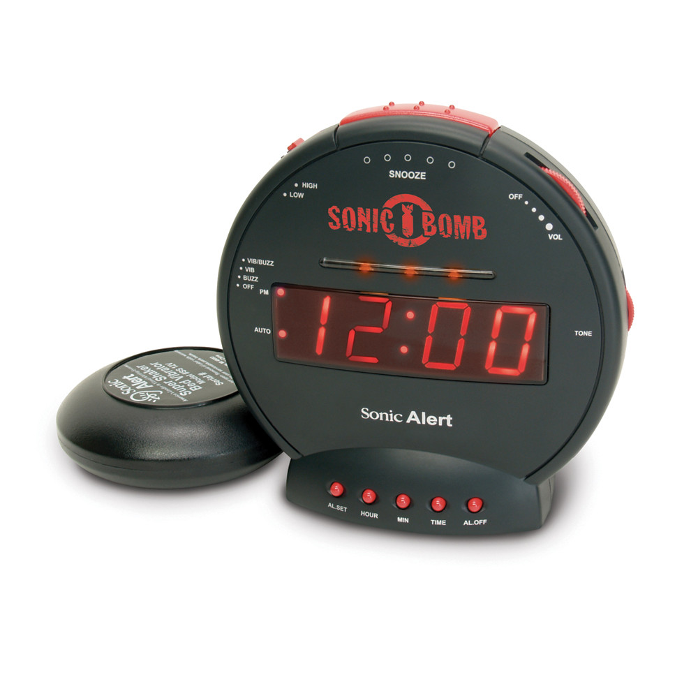 Sonic Bomb Extra Loud Alarm Clock and Bed Shaker LS&S