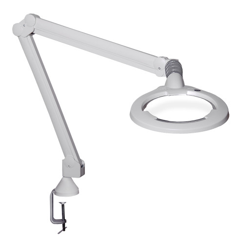 Luxo 6.5" 2.25X (5D) Magnifying LED Clamp-On Lamp with 45" Arm