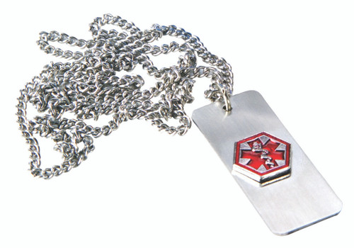 Image: diabetic alert necklace
