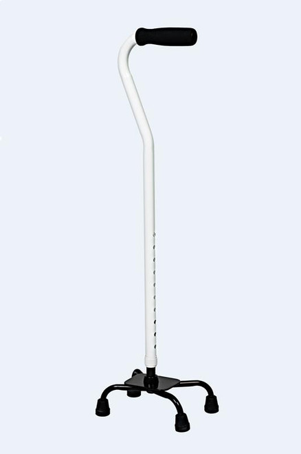 AmbuTech Adjustable Quad Cane-White and Red