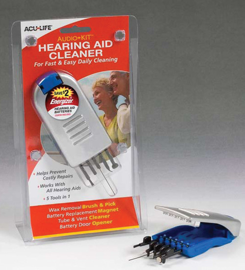 image: hearing aid cleaning kit