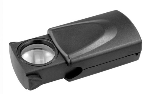 Image: 10X pocket magnifier, illuminated