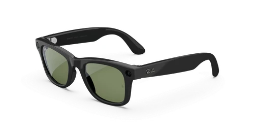 Image: RayBan Meta glasses in green, front