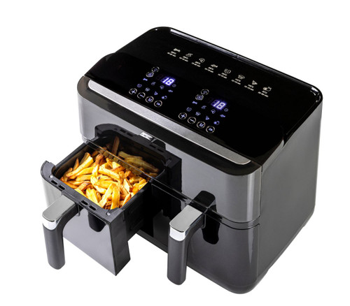 Image: double basket talking air fryer