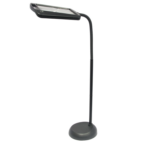 LED Full Page Magnifier Floor Lamp, 3X