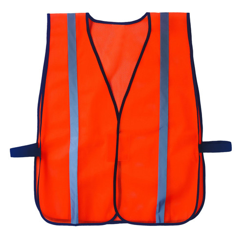 Safety Vest - Orange with Reflective Strips