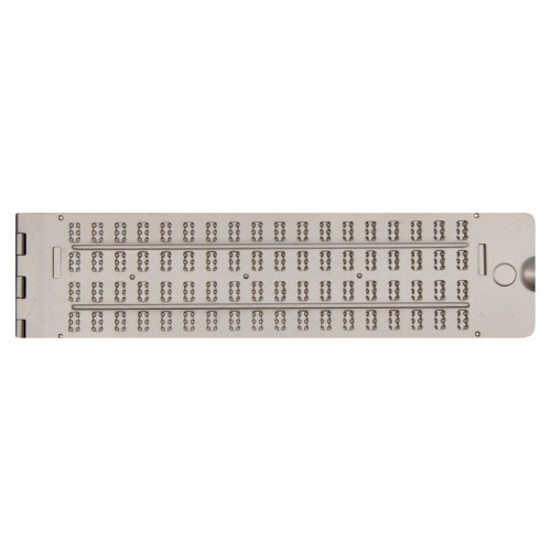 Braille Aluminum Jumbo slate, 4 x 18, pins down