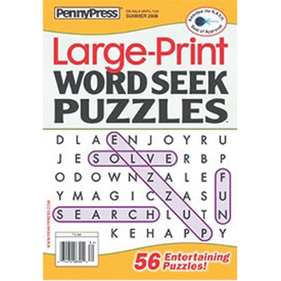 Large Print Word Seek Puzzles | LS&amp;S
