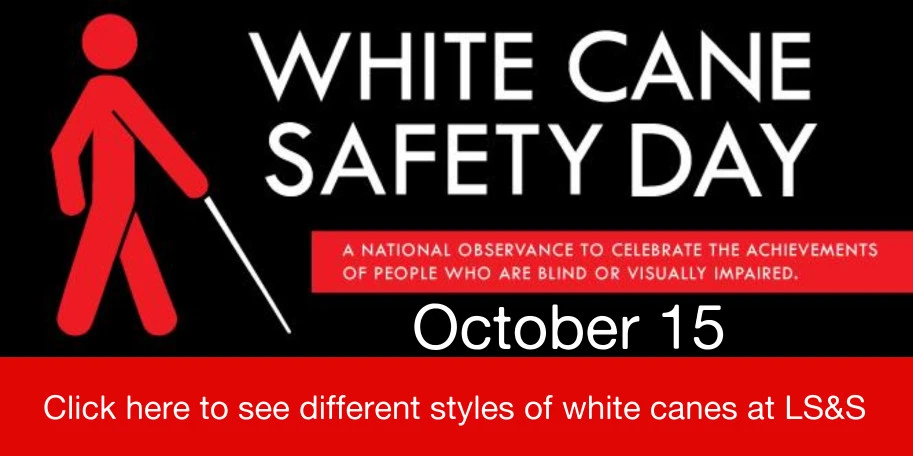 Banner: white cane day