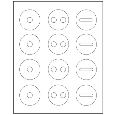 Loc Dots Location Marking Bumps - Clear