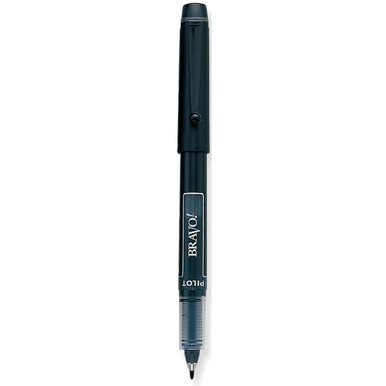 Pilot Bravo Bold Point Marker Pen - Black - 12-Pack