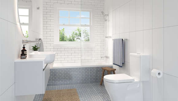 Play Up a Classic White Bathroom