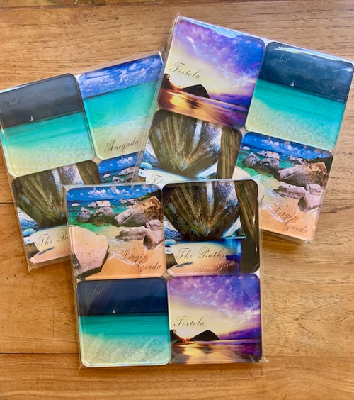Pack of four Assorted Island Coasters Pack of four Assorted Island Coasters