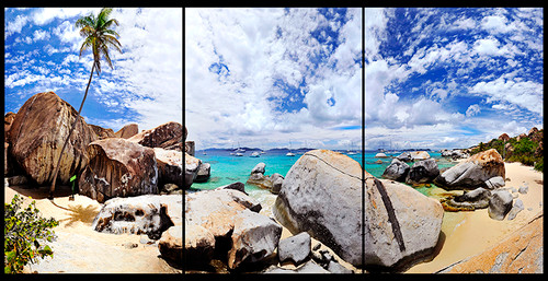 View from the Baths 2 panorama Triptych V Metal View from the Baths 2 panorama Triptych V Metal