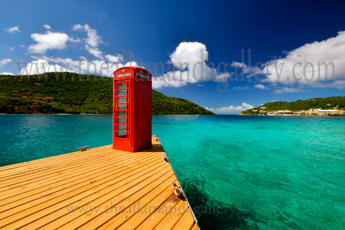 Phone box and Scrub Island