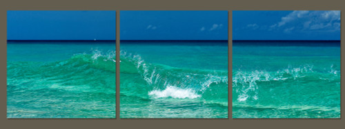 Sea Blue Triptych Canvas