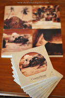 Set Of four" The Baths, Virgin Gorda" Sepia Coasters  (stone)