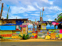 Bomba's Shack Stretched Canvas
