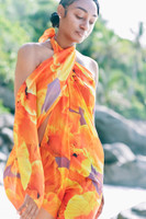 Orange - purple hibiscus