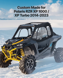 Cab Enclosure Upper Doors, Compatible with Polaris RZR XP 1000/XP Turbo 2014-2023, Soft Upper Doors E415-BDWQPOLARISRN7Z3V001V0