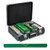600-Piece Poker Chip Set 14 Gram Claytec Chips with Carrying Case-Black - Color: Black D681-UY10100BK