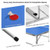 60 Inch Portable Tennis Ping Pong Folding Table with Accessories-Blue - Color: Blue D681-SP37197BL
