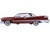 1959 Chrysler Imperial Crown 2 Door Hardtop Radiant Red with Black Top 1/87 (HO) Scale Diecast Mode F977-87IC59003