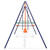 Swing Set Blue Steel and Plastic Ages 3-10 Durable Swing Set A949-91358