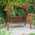 2-Person Wooden Outdoor Porch Swing with 500 lbs Weight Capacity-Brown B593-NP11445