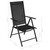 Bistro Set Black Powder-coated aluminum, textilene, glass, steel A949-3070652