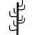 Black Metal Coat Rack Entry Hall Tree Hat Rack Q280-HBCR35