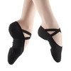 LESTA Black So Danca Split Sole Stretch Canvas Ballet Shoe (Pre Sewn)