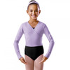 Bloch Long Sleeved Cotton X-Over Wrap Jr