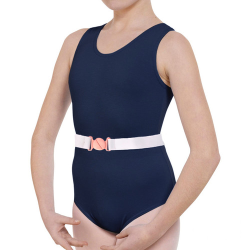 Susan Robinson Navy Tank Cotton Leotard (Belt Not Inc)