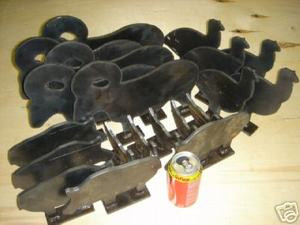 NRA Hunter Pistol Steel Silhouette Target Set - 1/2 Scale