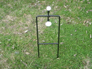 Double Spinning Steel Target - .22 Rifle or Pistol