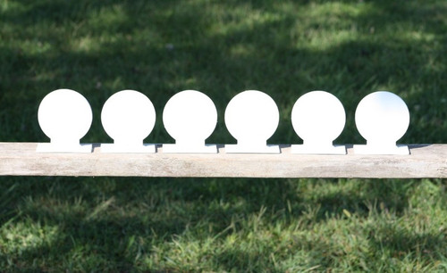 4" Rasied Circle Knock Over Target 6 pc. Set