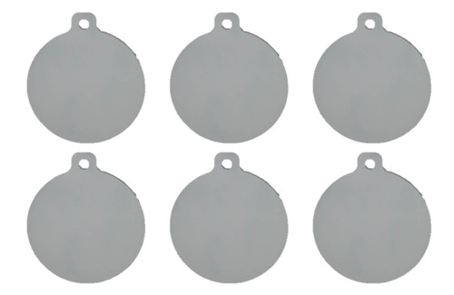 8 Inch Dia. Pistol Steel Plate Shooting Target 6 pc AR500 (FREE SHIPPING!) LE