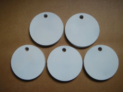 Five 4 Inch Round Hangers 3/8" AR500 NRA Action Pistol Plates (FREE SHIPPING!)