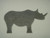 Rhino Silhouette - Free Shipping