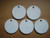 Five 4 Inch Round Hangers 3/8" AR500 NRA Action Pistol Plates (FREE SHIPPING!)
