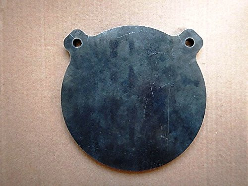 AR500 Gong Target - Strong Large Ear - 8 Inch Diameter 3/8 Inch Thick Armour Steel Plate Unpainted (FREE SHIPPING!)