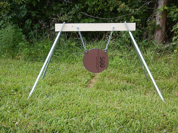 Gong Stand Kit w/ 8" 3/8" Thick AR500 Hardox Bear Ear Gong AR500