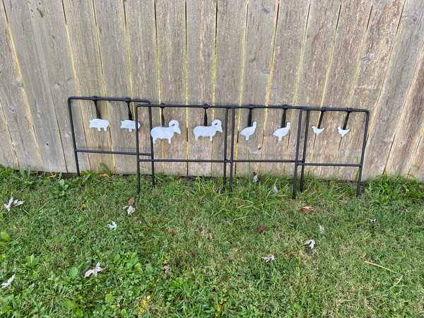 Double Silhouette Steel Swinger Targets 1/5  Scale