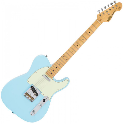 VINTAGE V75 REISSUED ELECTRIC GUITAR ~ LAGUNA BLUE VINTAGE V75 REISSUED ELECTRIC GUITAR ~ LAGUNA BLUE