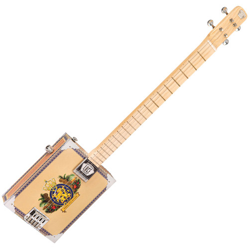 Lace Cigar Box Electric Guitar ~ 4 String ~ Royalty - NEW YEAR OFFER!!