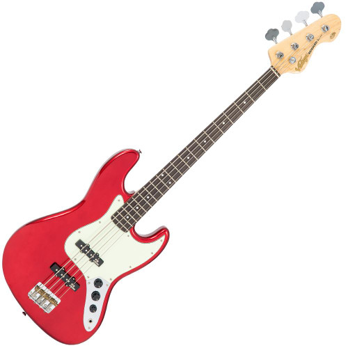 Vintage VJ74 ReIssued Bass Guitar ~ Candy Apple Red - SPECIAL OFFER!!