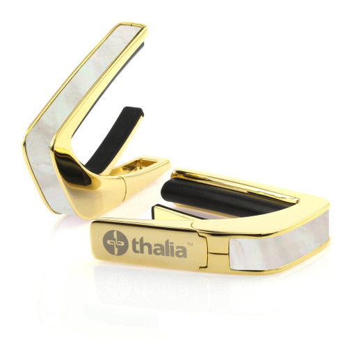 Thalia Exotic Series Shell Collection Capo ~ Gold with Teal Angel