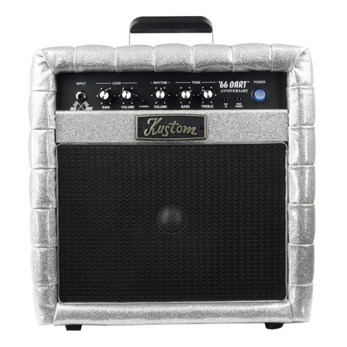 Kustom '66 Dart - 10 Watt Electric Guitar Combo Amplifier - Silver Tuck & Roll